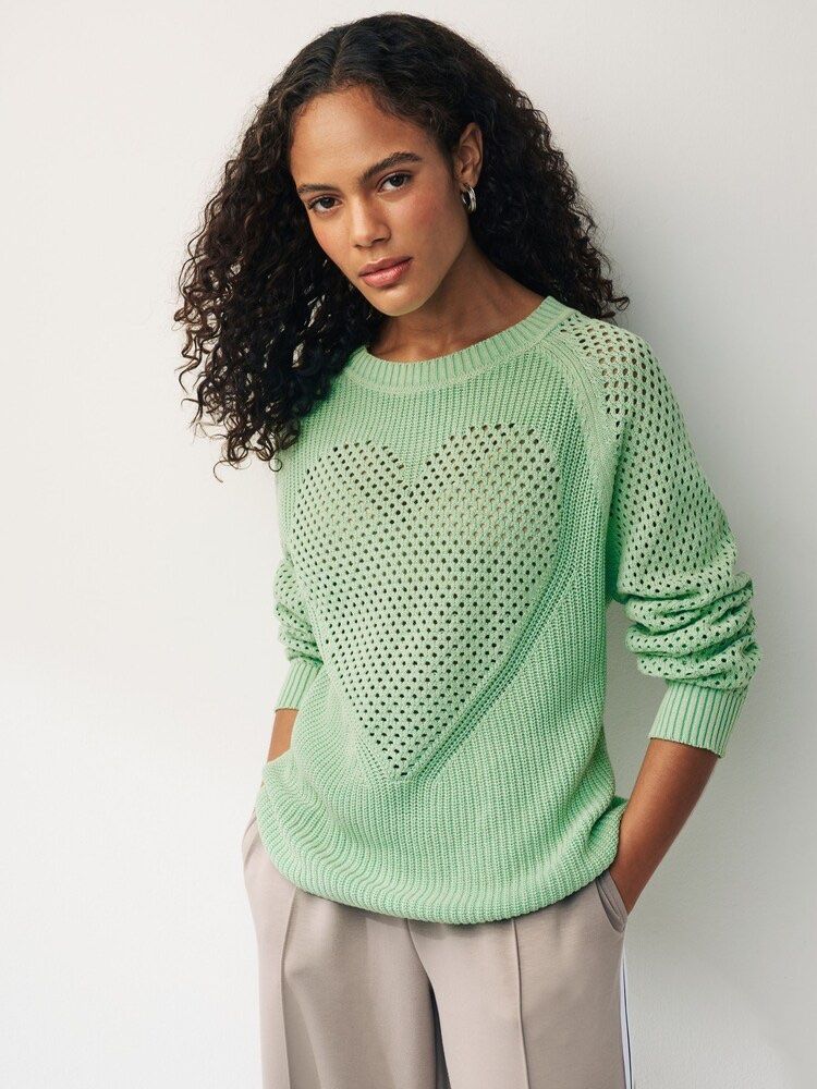 Next Blusen: NEXT fluo green sweater 100% cotton – Neu (gemäss Beschreibung) aus Frauenfeld von Vanityroom