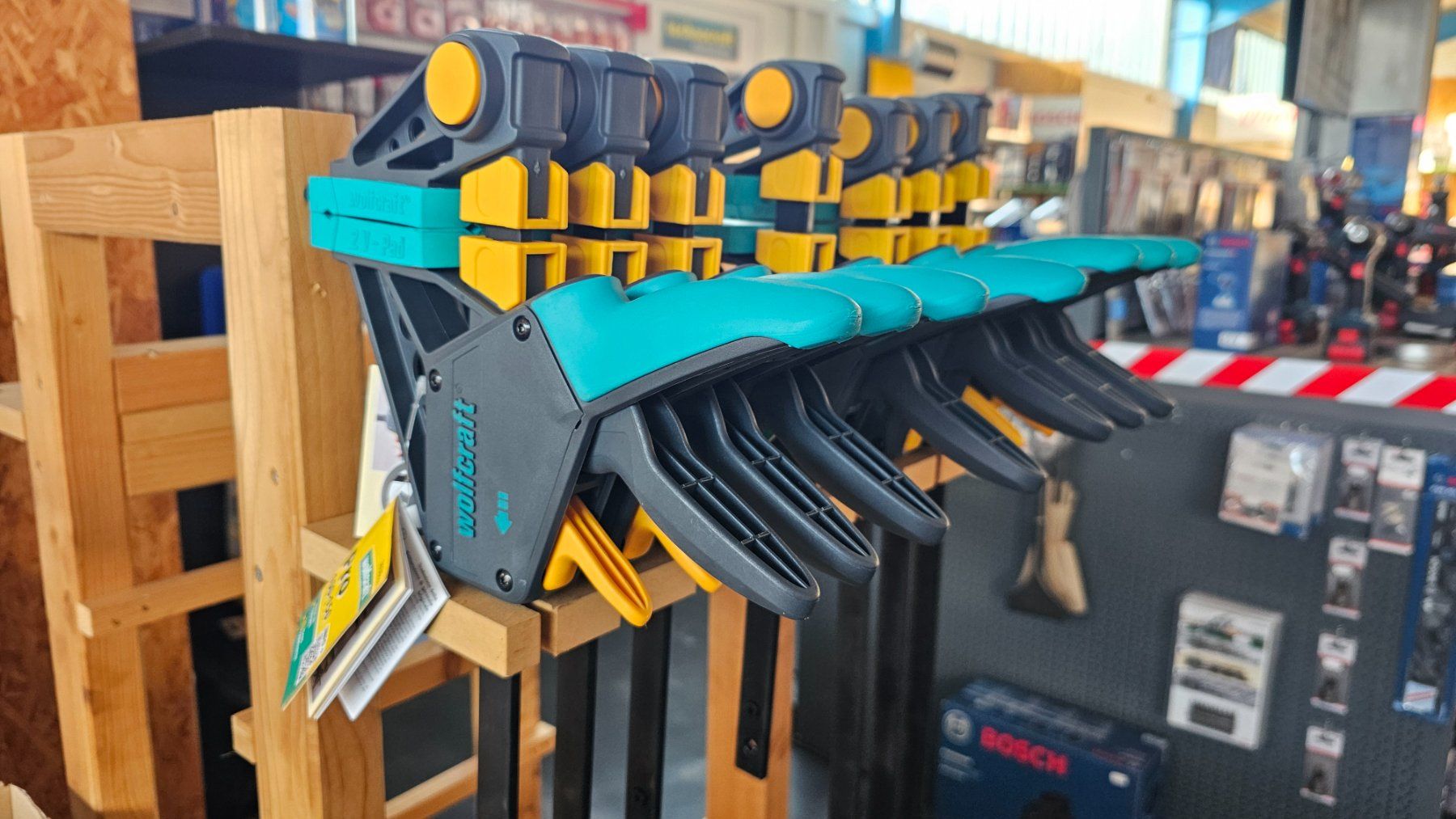 Wolfcraft Tutti gli attrezzi: Einhandzwinge EHZ PRO 100 - 150 mm – Nuovo e nell'imballaggio originale da Koppigen venduto da Bracher_Mail-House 1