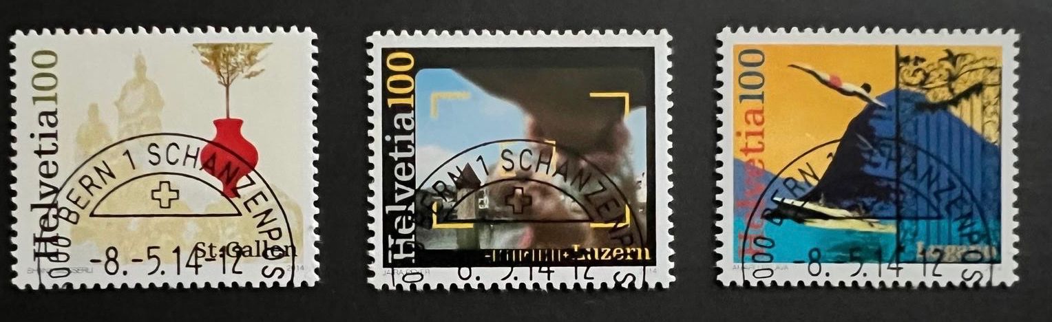 Alle Briefmarken: CH-Marken 2014 Ersttag gestempelt Halbmond – Neu (gemäss Beschreibung) aus Hünenberg See von wer_5286