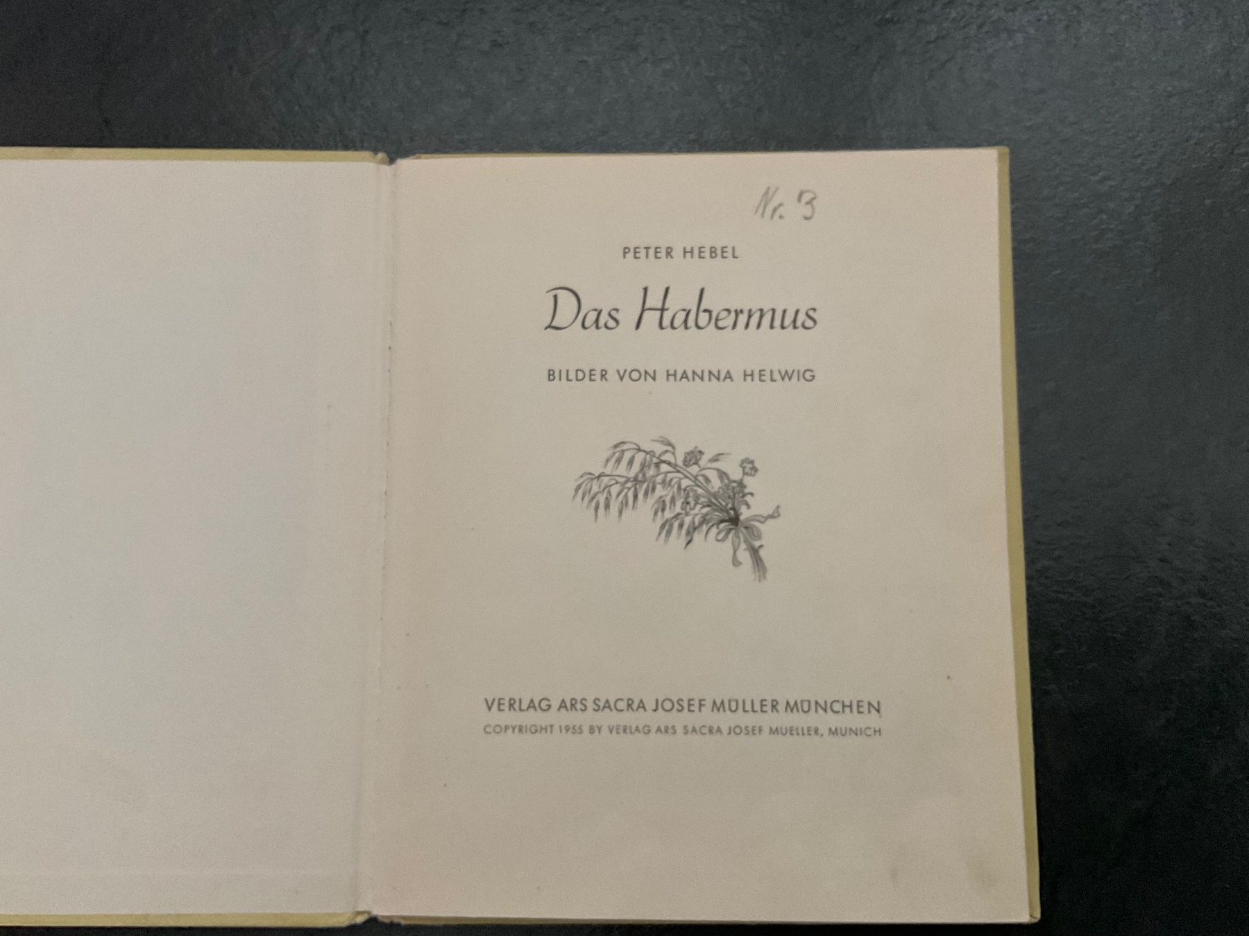 Bücher: Antikes Buch Das Habermus Peter Hebel – Gebraucht aus Wetzikon ZH von Gerbera5 1