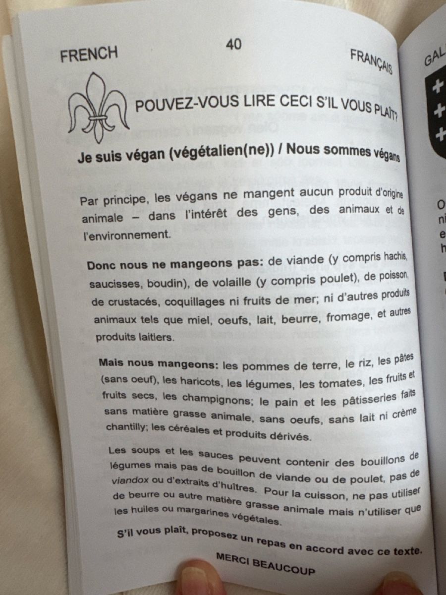 Libri: Vegan Passport - Phrasebook Multilingual 4th Edition – Usato da Genève venduto da k1164 7