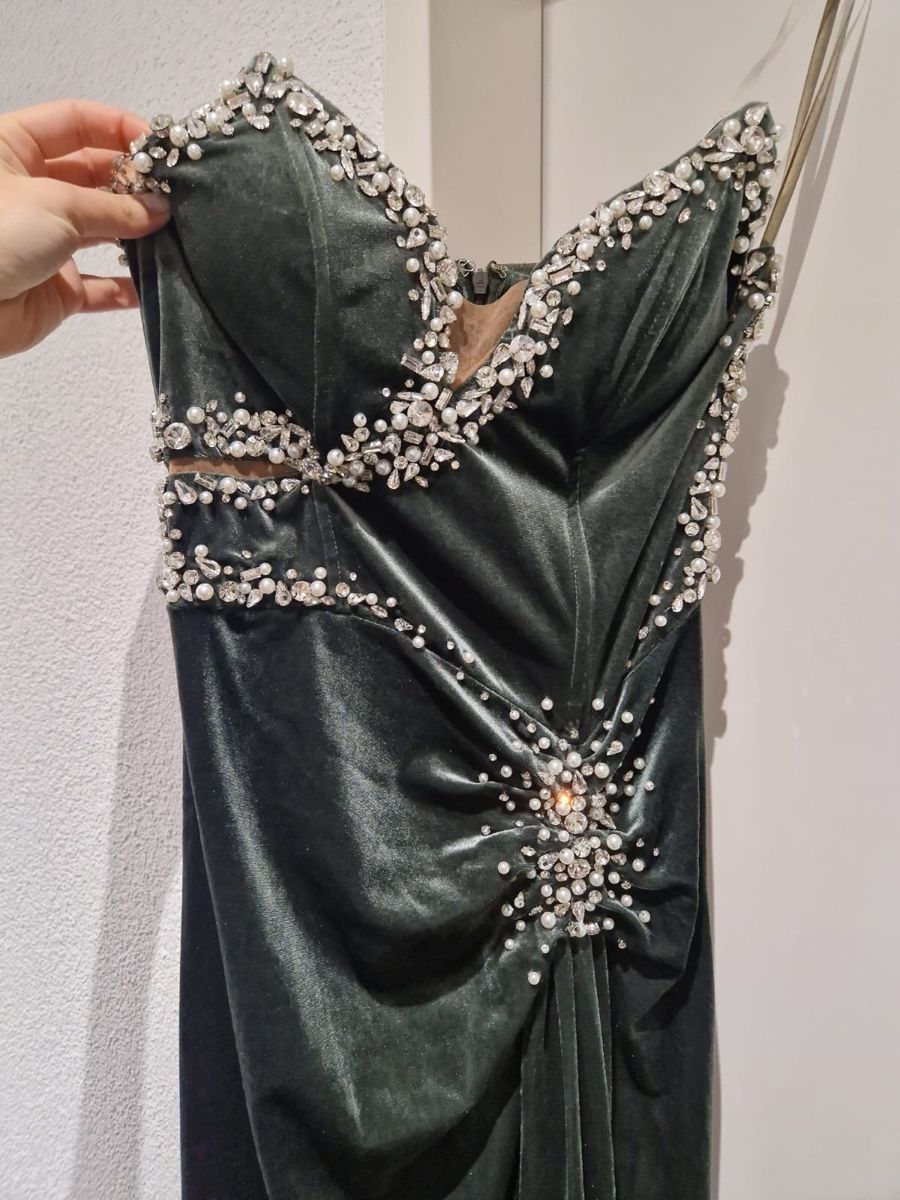 Shein Vestiti: Elegantes Samt-Abendkleid mit Strass – Usato da Erlinsbach SO venduto da dikaan 6