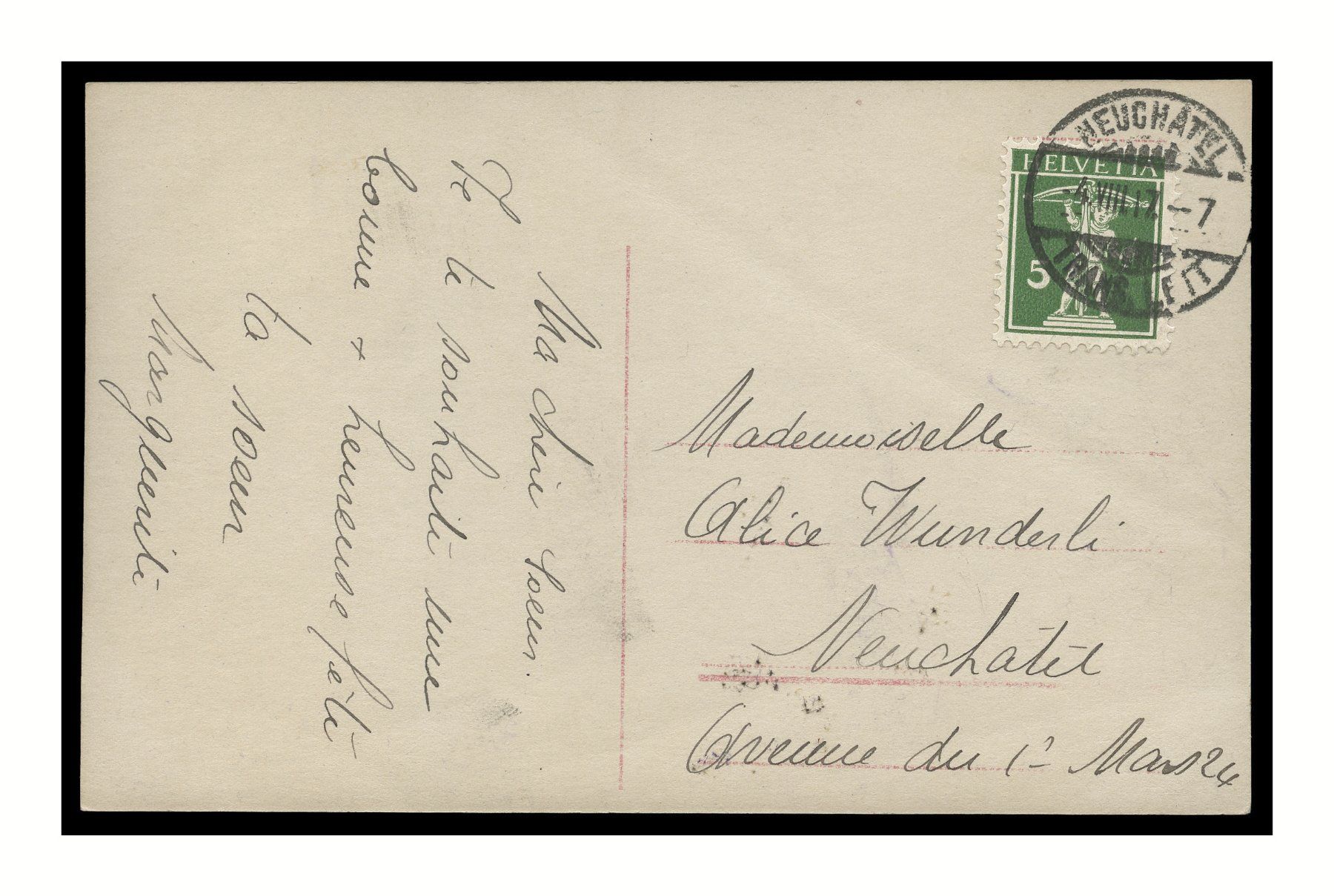 Cartoline postali: FEMME - 1917 "Mignon" – Usato da Onex venduto da Lagorel01 1