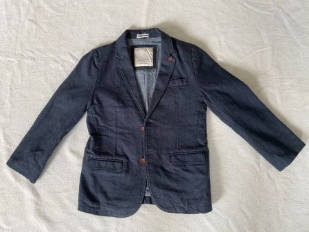 Veste de costume / blazer enfant bleu Zara 7 ans (122)- neuf