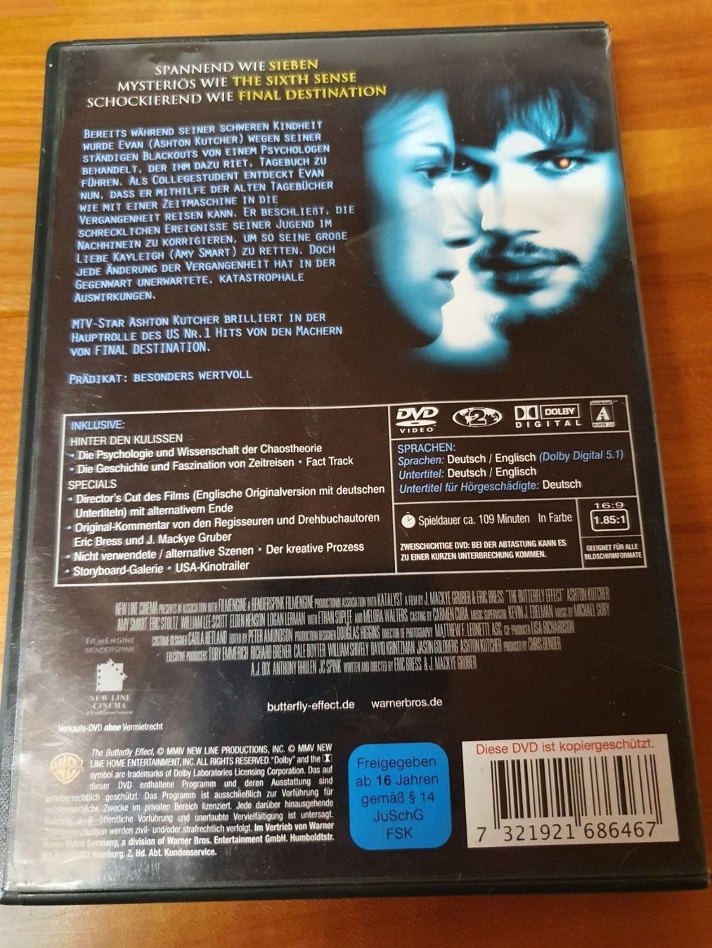 Tutti i DVDs: Butterfly Effect - Ende ist der Anfang – Usato da Oberdorf BL venduto da BaldenEagle 1