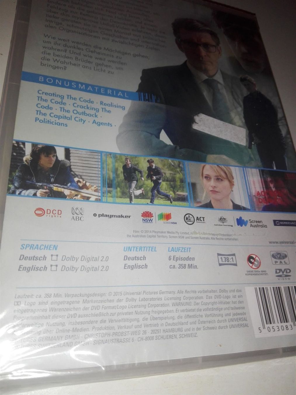 Tutti i DVDs: The Code  (Staffel 1)            >De & Eng<         Neu/OVP – Nuovo e nell'imballaggio originale da St.Galllen venduto da elkaphone 3