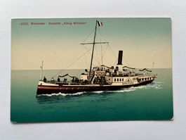 Postkarte Bodensee SD König Wilhelm, um 1900 gut erhalten