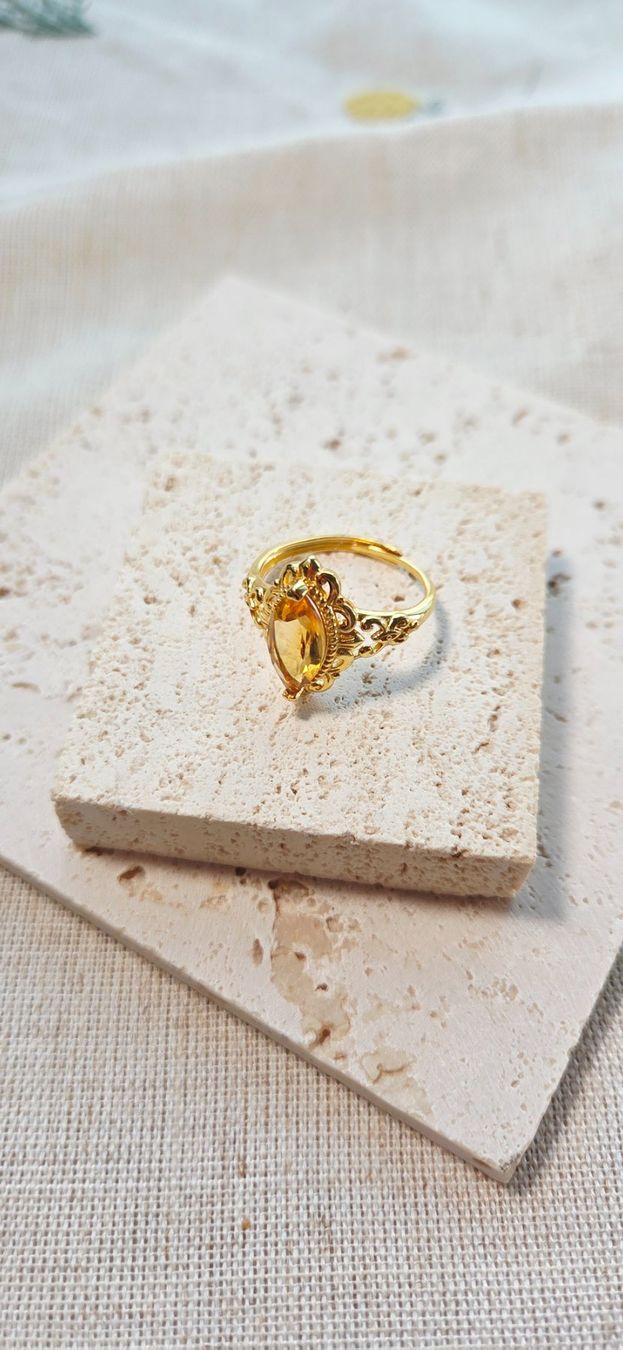 Anelli: NEW - S925 Citrine Ring (Adjustable) – Nuovo (secondo la descrizione) da Zürich venduto da cin_wcf6 3