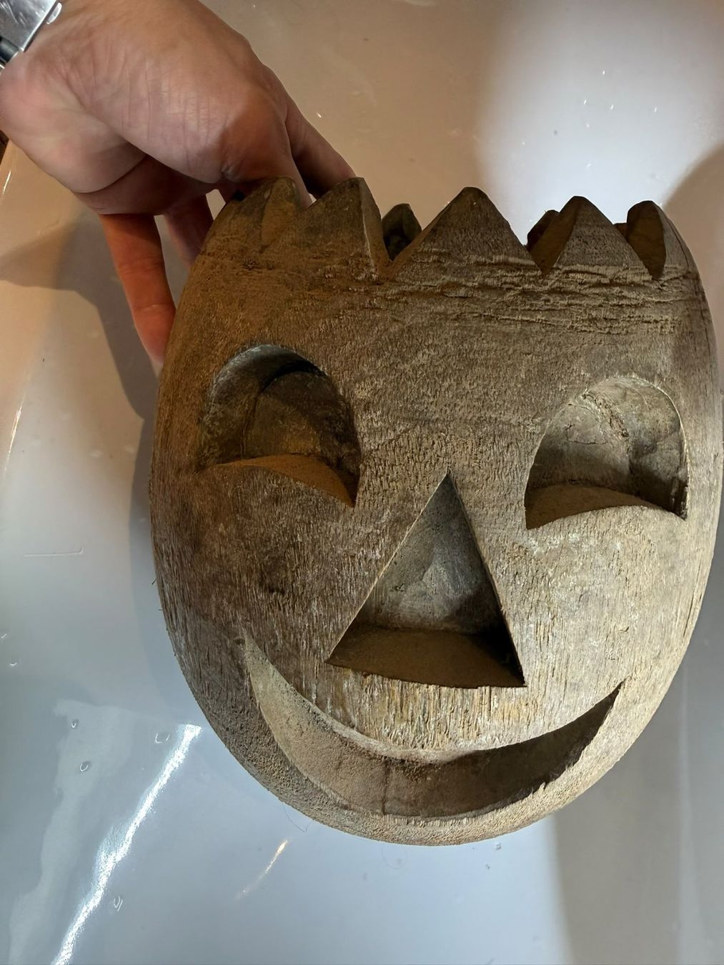 Toutes les décorations: 2x Halloween EICHE Deko Papiermache Matrix Antik – D'occasion à genève par Isarath 1