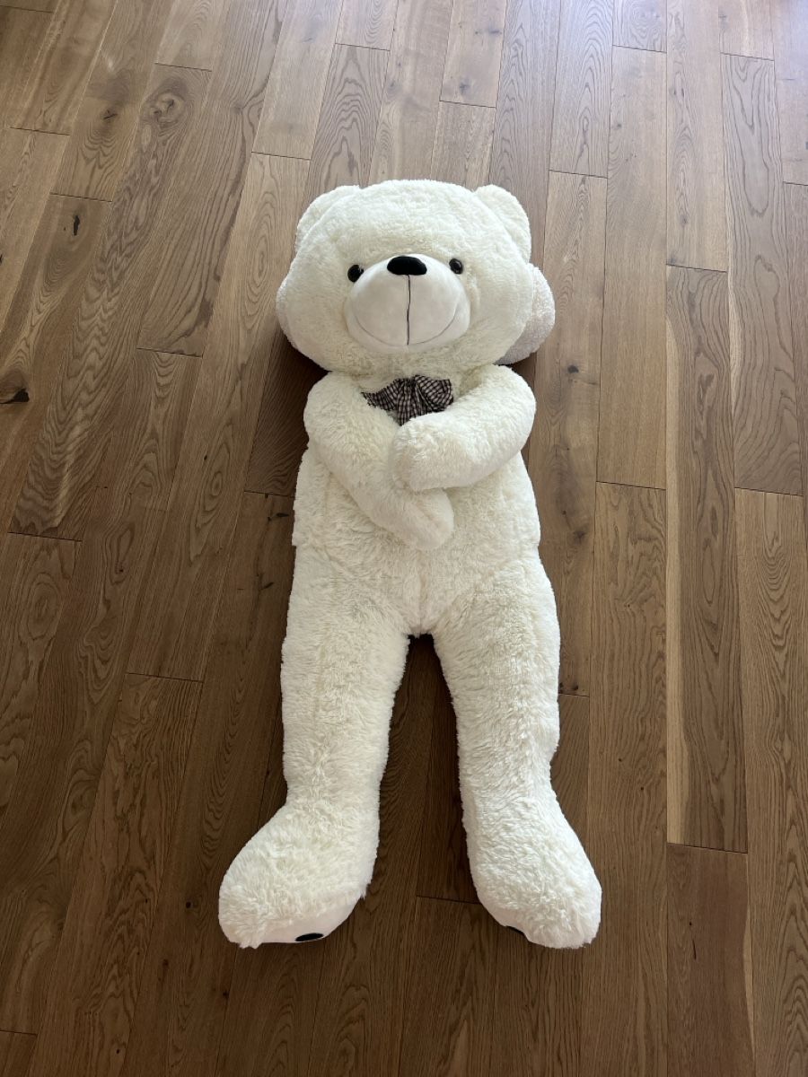 Spielzeuge: 145cm grosser Teddybär weiss – Neu und originalverpackt aus Gelfingen von Diana_Tall 2