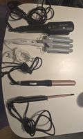 Haarglätter und Lockenstäbe 4er Set guter Zustand
