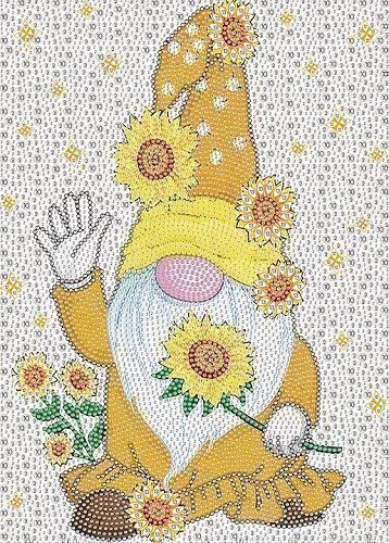 Kit bricolage: Diamond Painting Gnom (gelb) – Nuovo e nell'imballaggio originale da Schlatt TG venduto da mavo85