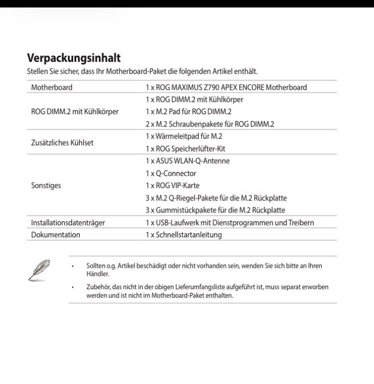 Asus Mainboards: ASUS Rog Maximus Z790 Apex Encore – Gebraucht aus Basel von Jerry94BS 2