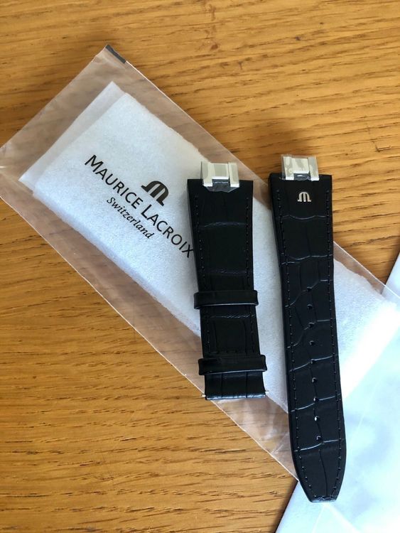 Maurice Lacroix Uhrenband Leder Eidechse 15 Mm Braun Neu Dorn