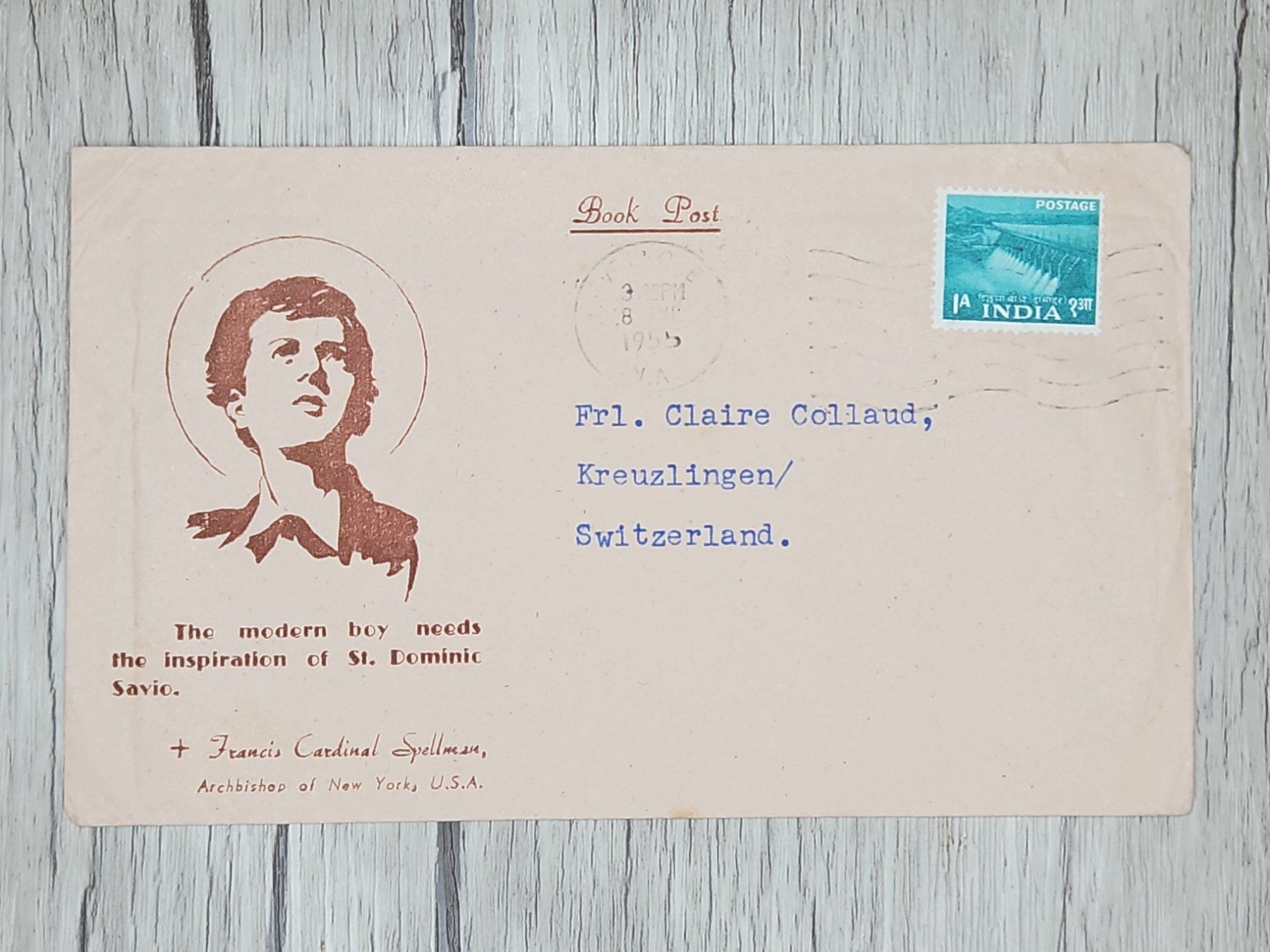 Tutti i francobolli: CL14 Enveloppe + Timbre Inde 1955 – Usato da Cousset venduto da Patrick_Collections