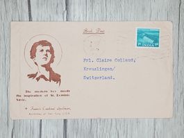 CL14 Enveloppe + Timbre Inde 1955