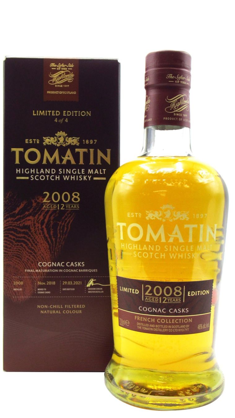 Tomatin Spiritueux: Tomatin 12 ans cognac cask 2008 – Neuf avec emballage d'origine à Le Locle par drinkshop