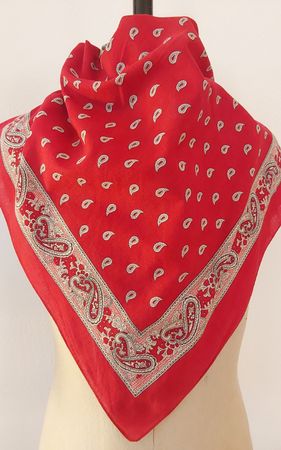 Tuch Baumwolle quadratisch rot