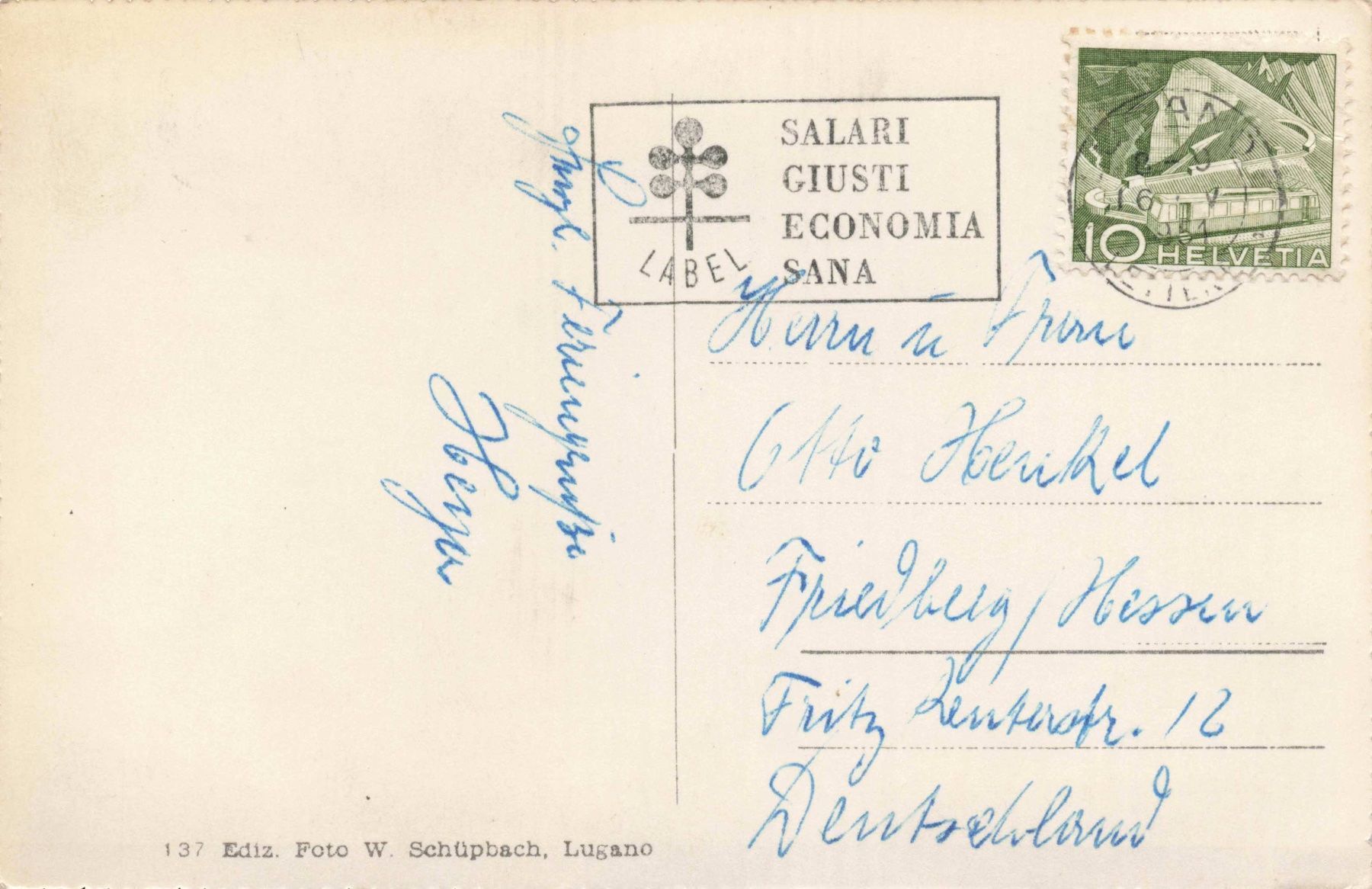 Cartes postales: Lugano T – D'occasion à Biasca par Blenio71 1