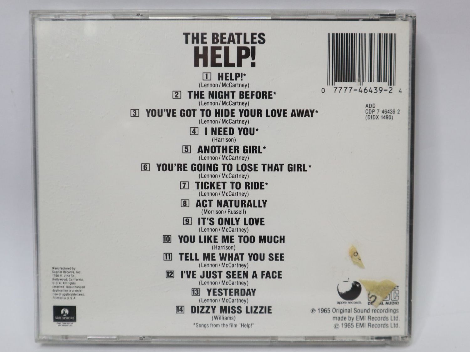 CDs: CD The Beatles Help – Gebraucht aus Eschenbach SG von Astalavista 1