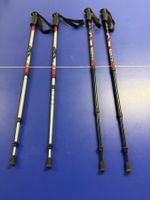 4x Trekkingstöcke, Teleskopstöcke, Alu.