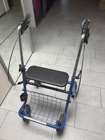 Rollator Stahl blau