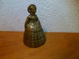 Antike Messing Glocke Damenglocke ca 1930 12cm gross