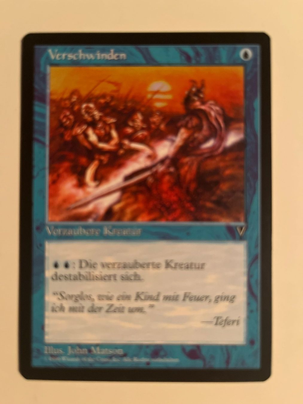 Magic The Gathering Sammelbilder & Trading cards: 1 x Verschwinden - Magic: The Gathering - MtG – Gebraucht aus Kriens von Shadi1980
