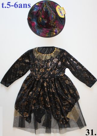 Costume sorcière / Hexe t. 5 - 6