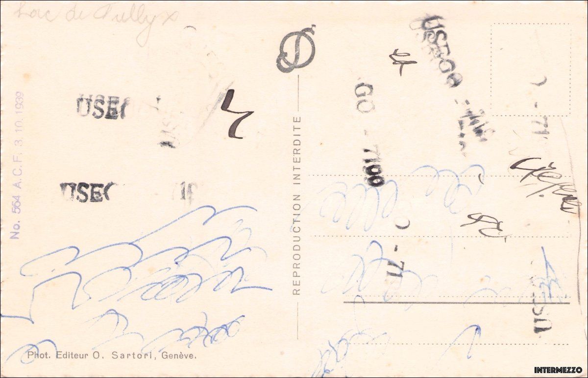 Cartoline postali: Martigny VS // 1939 vue générale – Usato da Basel venduto da intermezzo12 1