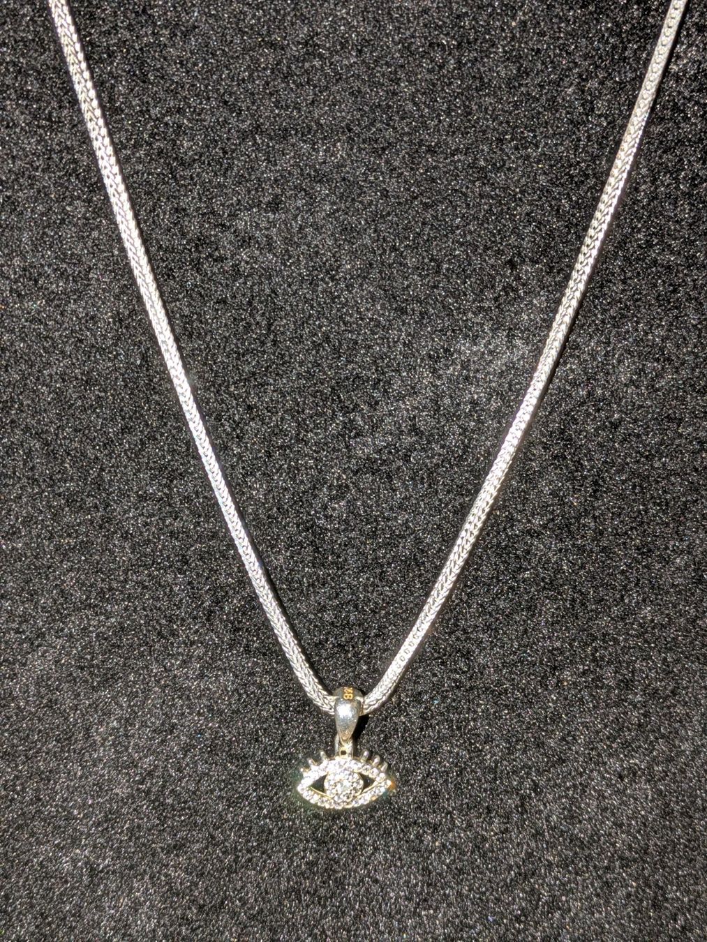 Catenine: Silberkette mit "Böses Auge" Anhänger – Nuovo e nell'imballaggio originale da Glattpark(Opfikon) venduto da Wuschel038 2