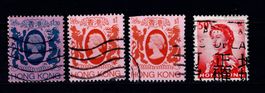 Briefmarken 4x Hong Kong