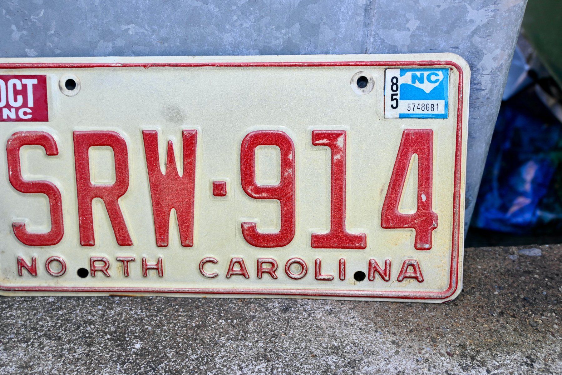Schilder: US Nummernschild NORTH CAROLINA 1985 – Gebraucht aus Pfaffhausen von mono_rec 2
