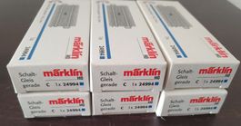 MÄRKLIN: 6 X C- SCHALTGLEISE 24994 NEU/OVP
