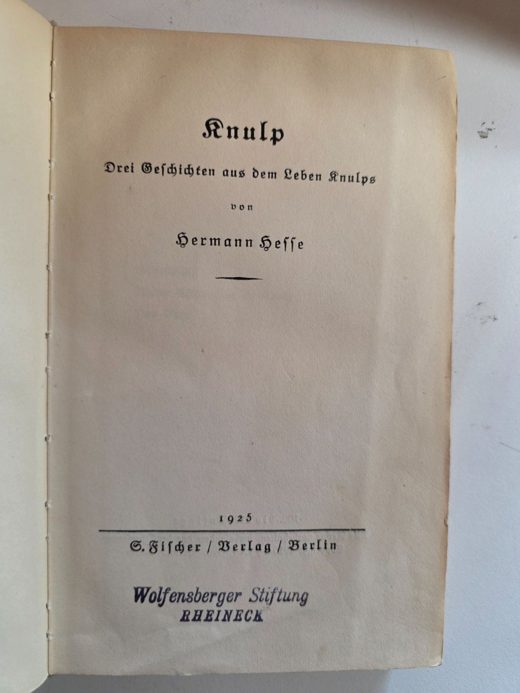 Libri: Knulp von Hermann Hesse 1925 – Usato da Walterswil BE venduto da Lonitti 1