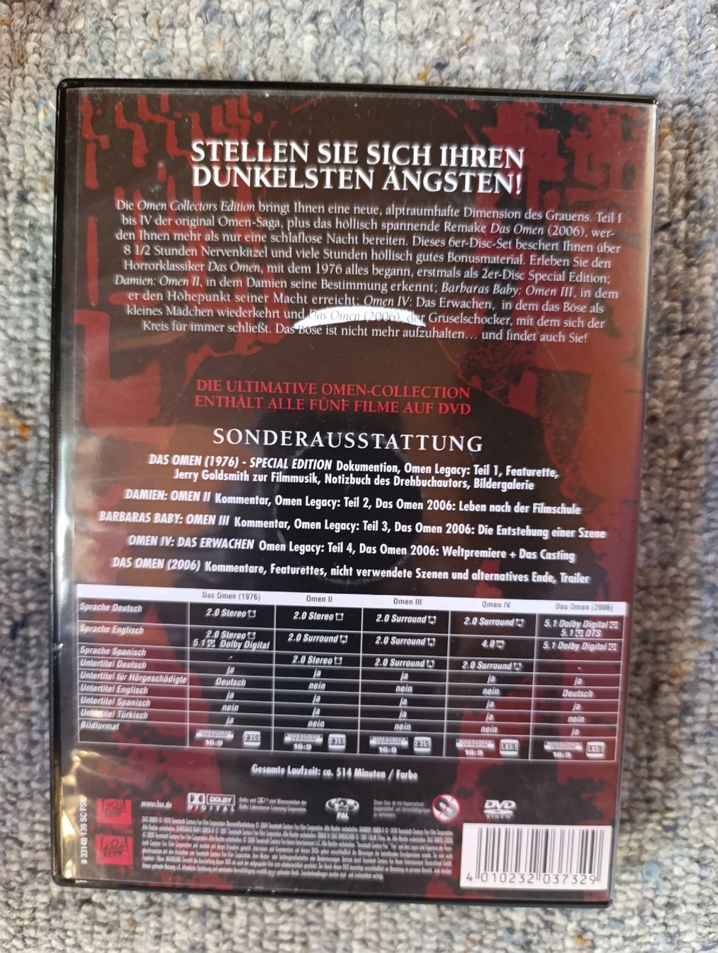 Alle DVDs: Das Omen Collectors Edition  – Gebraucht aus Fischenthal von Widder71 1