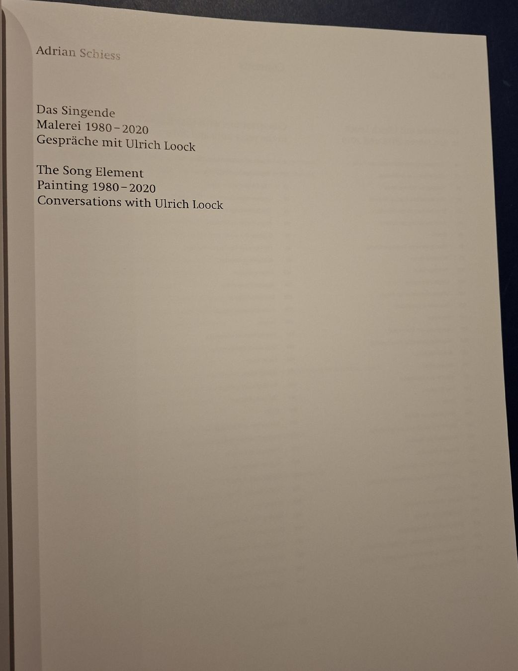 Bücher: Adrian Schiess Das Singende The Song Element Buch – Neu (gemäss Beschreibung) aus Niederglatt ZH von Siegfried67 2
