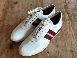 BALLY Herren Leder Sneaker Schnürschuhe Größe 42 US 9 EU 8