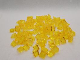 Lego 100 Stk. Schrägstein 1x1x2/3 (transparentes gelb)