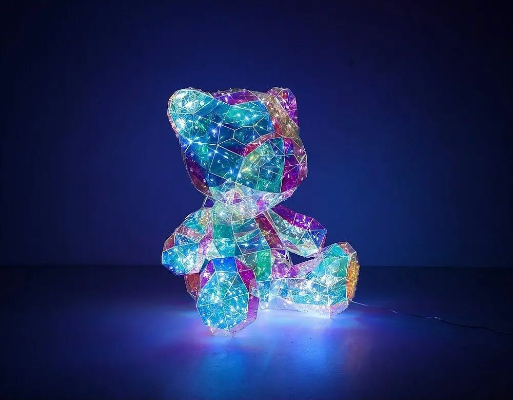 Lampade: Traumhafte Bär LED-Dekoleuchte mit Glitzereffekt 40cm – Nuovo e nell'imballaggio originale da Basel venduto da Seifehuesli 4