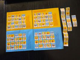 Coop Splash, 2 volle Sammelkarten plus 19 lose Marken