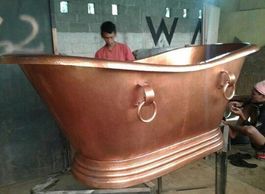 Badewanne Freistehende Bad Wanne Kupfer Kupferwanne Becken
