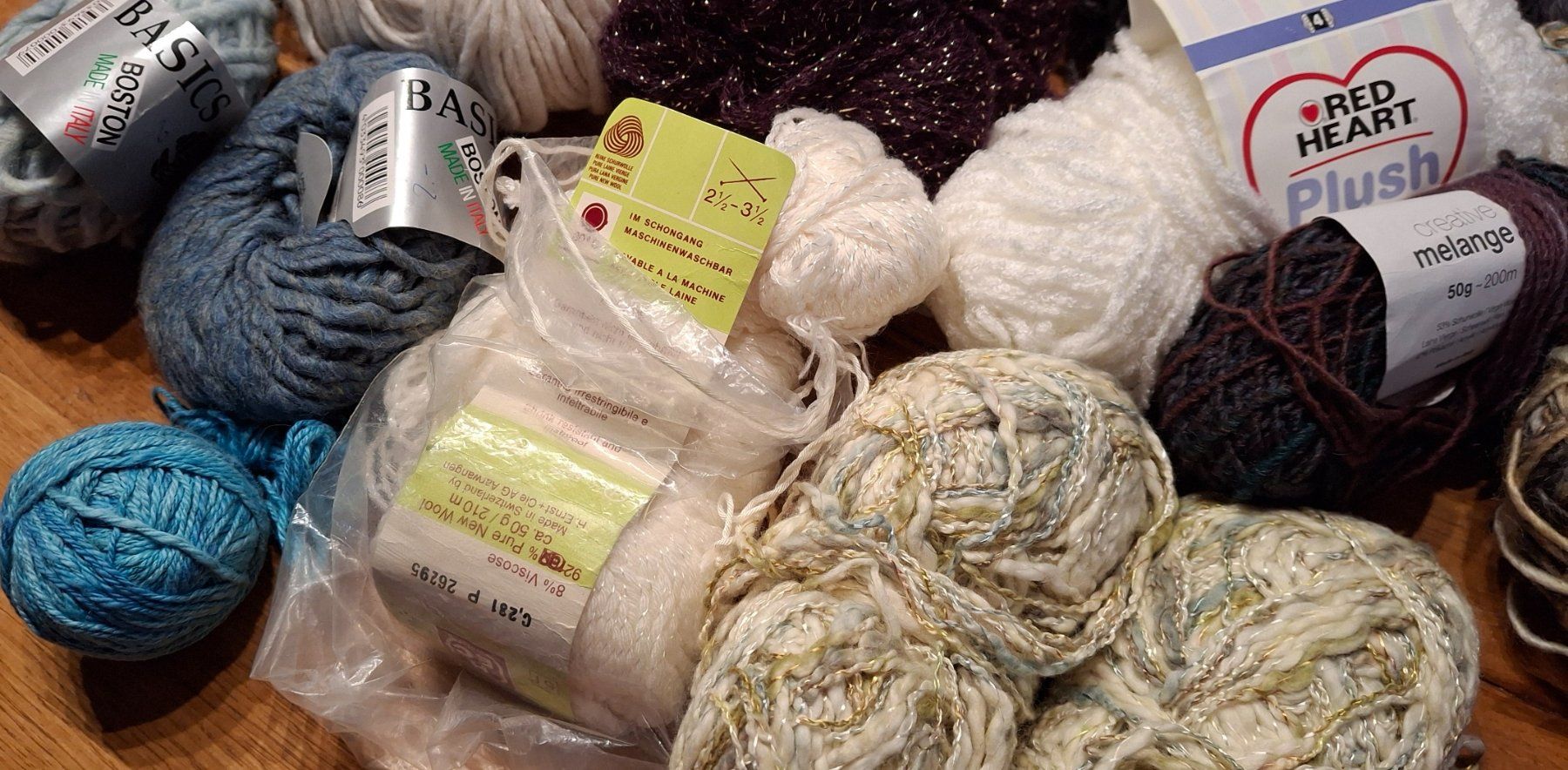 Lana: Woll-/Garnpaket 6, ca. 640 g diverse Reste – Usato da Langenthal venduto da Handstrick 2