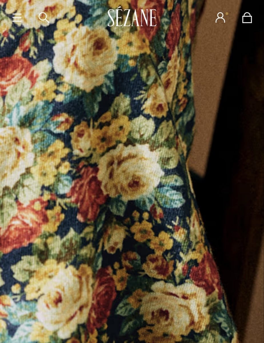 Sezane Top: Sezane Loriane floral crop top size XL – Usato da Zürich venduto da chisabella 2