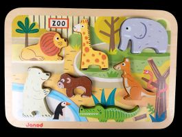 JANOD Chunky Puzzle Zoo 7 Teile (Holz)