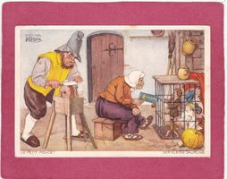Kitsch Werbekarte Chocomel Kohler Der kleine Däumling