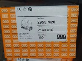OBO Bettermann Quick-Klemmschelle M20 grau 100 Stück