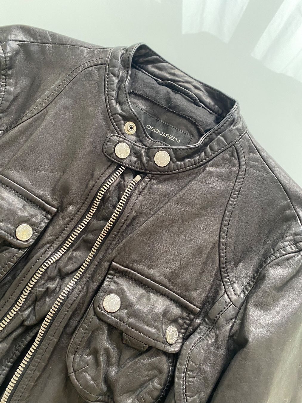 Dsquared2 Giacche: DSQUARED Leather jacket (S-M) – Nuovo (secondo la descrizione) da Rüschlikon venduto da Tey_sl 5