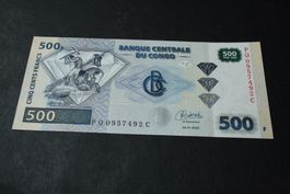 UNC Congo 500 Francs  2022