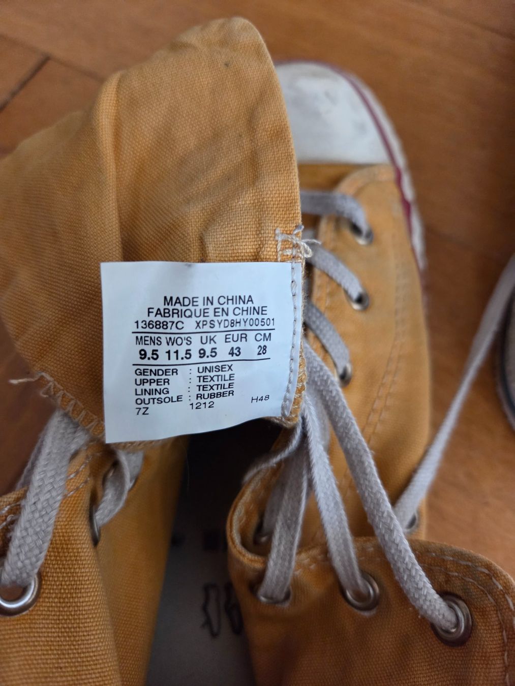 Converse Scarpe da uomo: Converse jaunes 43 – Usato da Martigny venduto da ChrisMonc 3